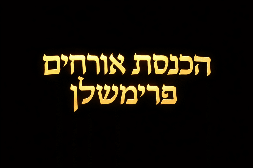 הכנסת אורחים פרימשלן